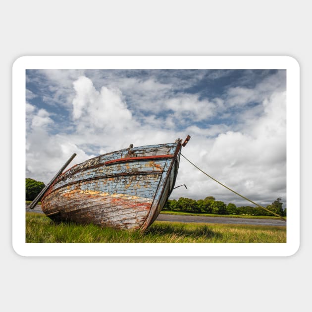 Abandoned Boat at Kirkcudbright Sticker by CreativeNatureM